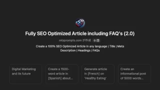 Fully SEO Optimized Article including FAQ's (2.0)